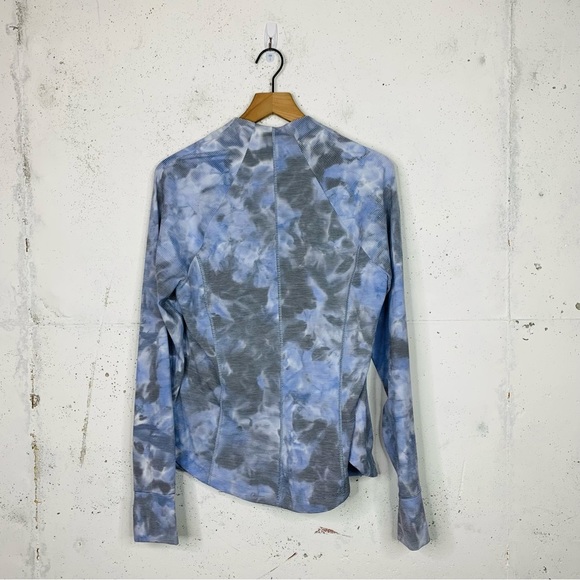 Athleta Salutation Jacquard athletic Zip Up Jacket Size Large - Picture 7 of 12